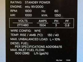 2025, MTU, 16V2000 DS1000