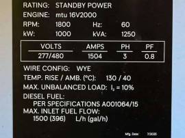 2025, MTU, 16V2000 DS1000